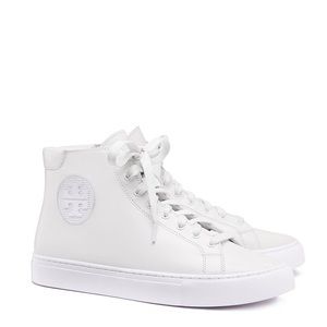 NWOT Tory Burch White Nola High Top Sneakers